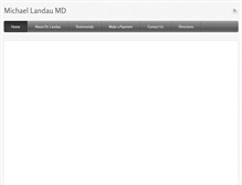 Tablet Screenshot of michaellandaumd.com